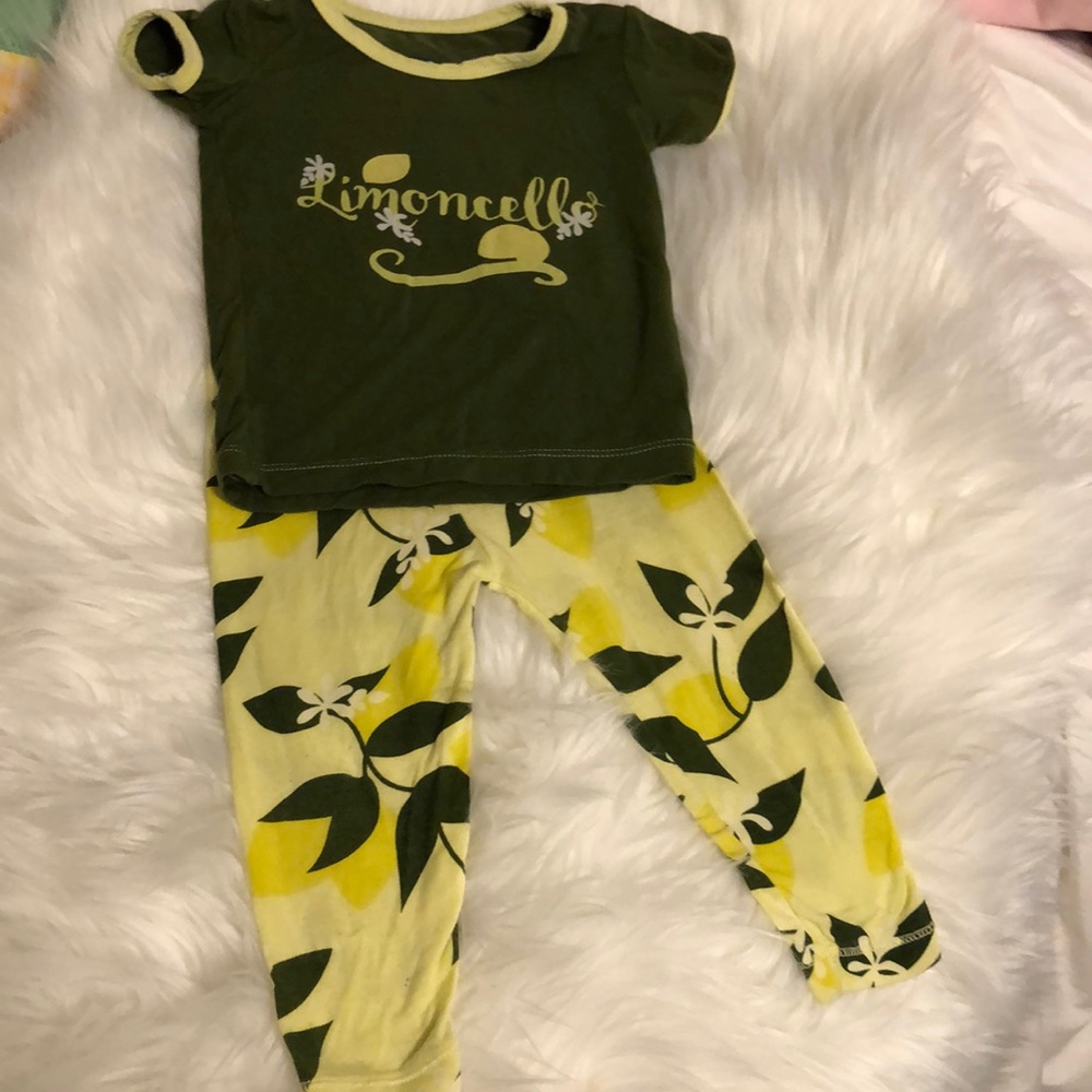 KicKee Pants Lemon pjs 6-12 mo